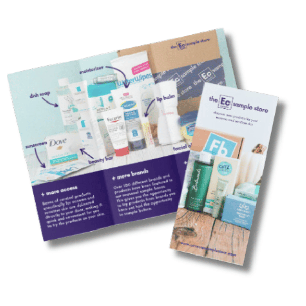 eczema sample store brochures | The Eczema Sample Store